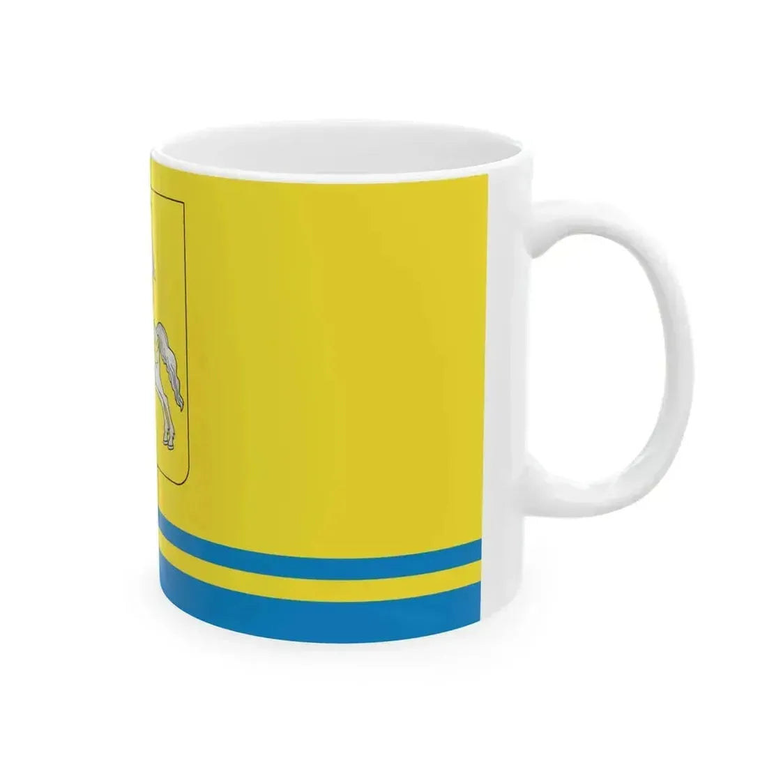 Flag of Drysa and Drysa rajon (Belarus) White Coffee Mug - Go Mug Yourself