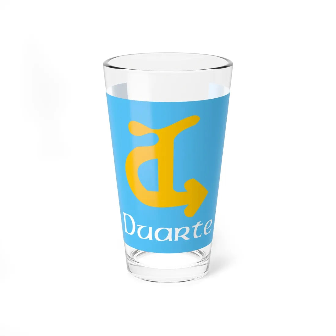 Flag of Duarte California (United States) Pint Glass 16oz 16oz - Go Mug Yourself