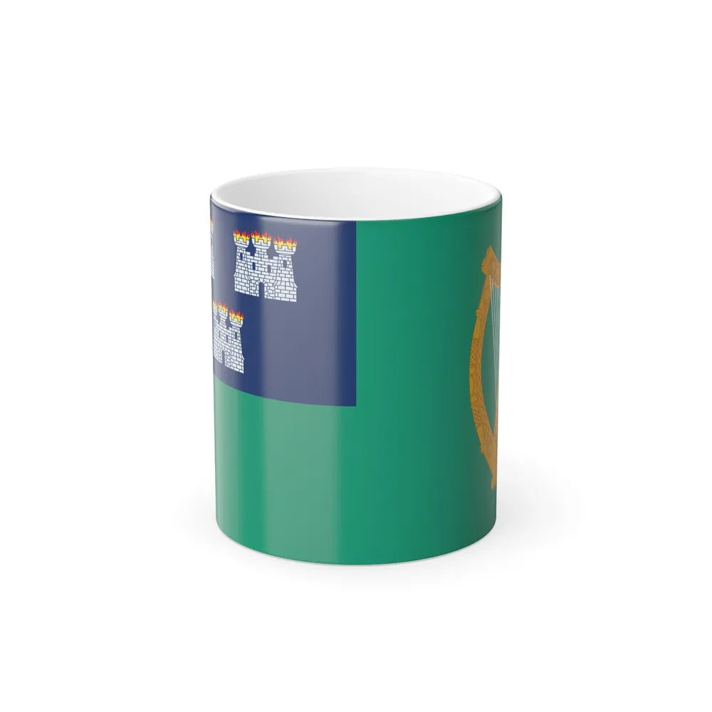 Flag of Dublin City Ireland - Color Changing Coffee Mug-11oz-Go Mug Yourself