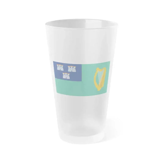 Flag of Dublin City Ireland - Frosted Pint Glass 16oz 16oz Frosted - Go Mug Yourself