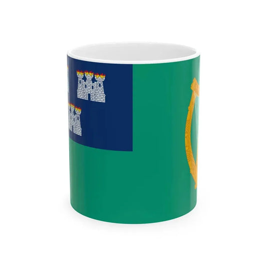 Flag of Dublin City Ireland - White Coffee Mug 11oz - Go Mug Yourself
