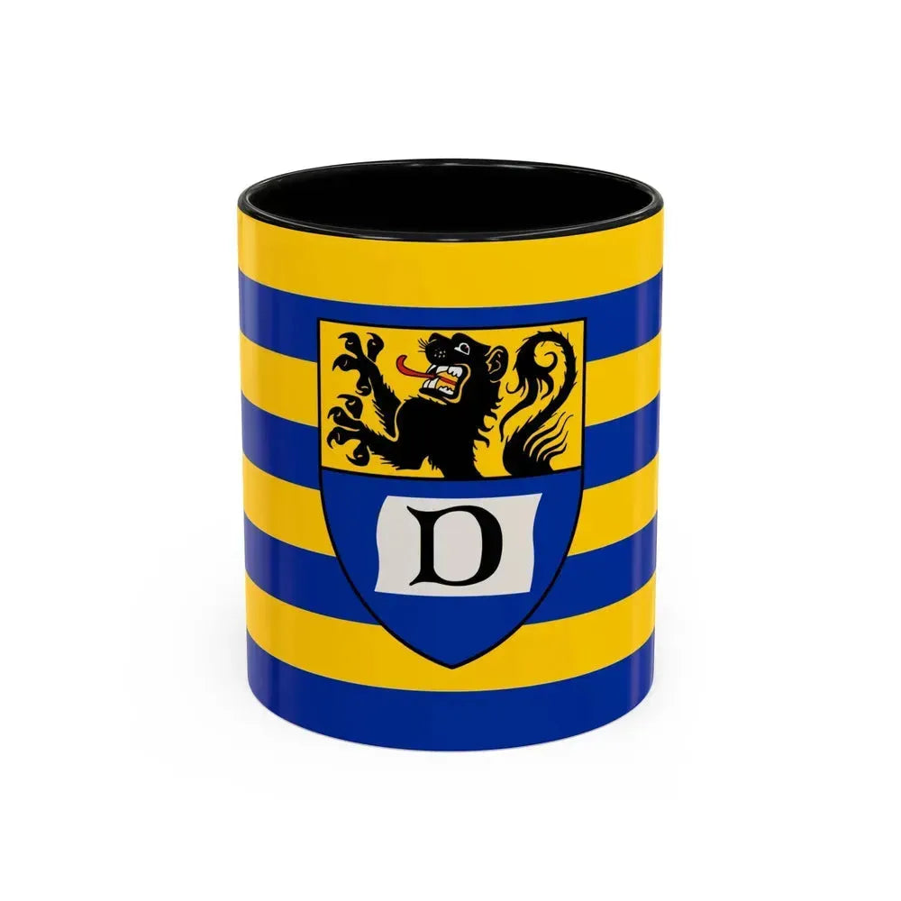 Flag of Dueren Germany - Accent Coffee Mug 11oz Black - Go Mug Yourself