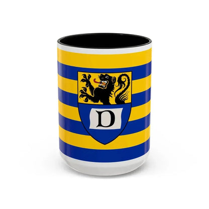 Flag of Dueren Germany - Accent Coffee Mug 15oz Black - Go Mug Yourself