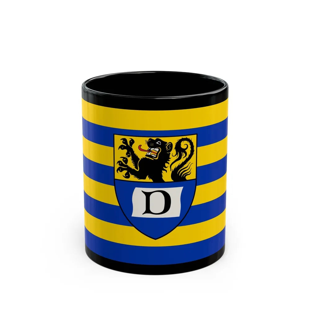 Flag of Dueren Germany - Black Coffee Mug-11oz-Go Mug Yourself