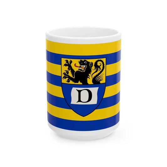 Flag of Dueren Germany - White Coffee Mug-15oz-Go Mug Yourself