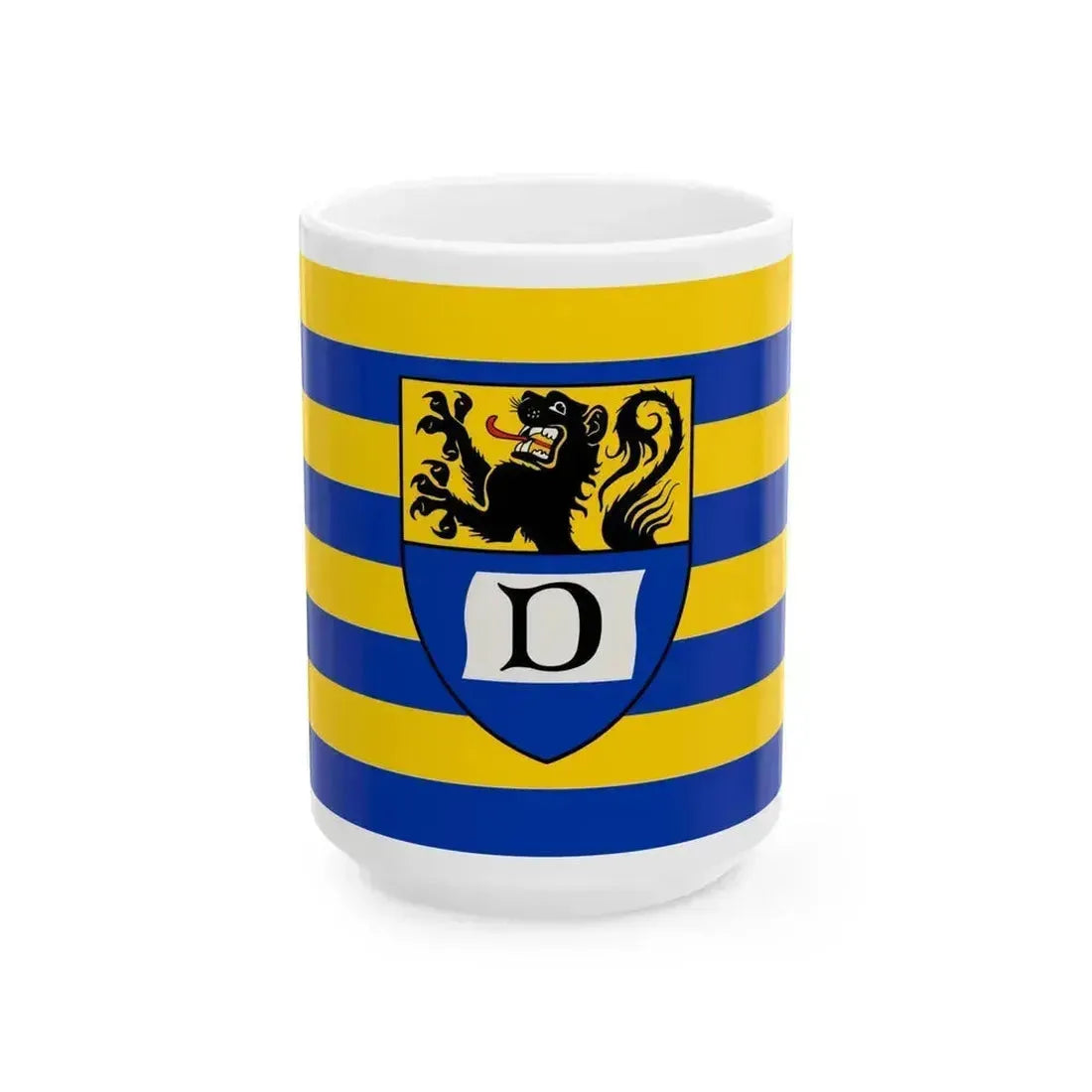 Flag of Dueren Germany - White Coffee Mug 15oz - Go Mug Yourself