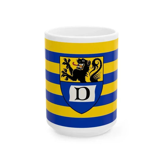 Flag of Dueren Germany - White Coffee Mug 15oz - Go Mug Yourself