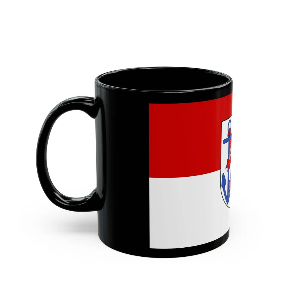 Flag of Duesseldorf Germany - Black Coffee Mug-Go Mug Yourself