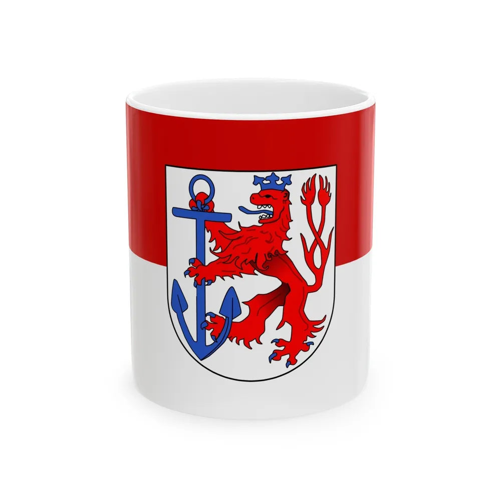 Flag of Duesseldorf Germany - White Coffee Mug-11oz-Go Mug Yourself