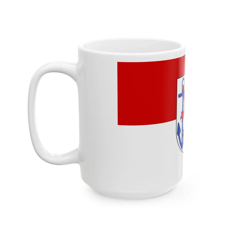 Flag of Duesseldorf Germany - White Coffee Mug-Go Mug Yourself