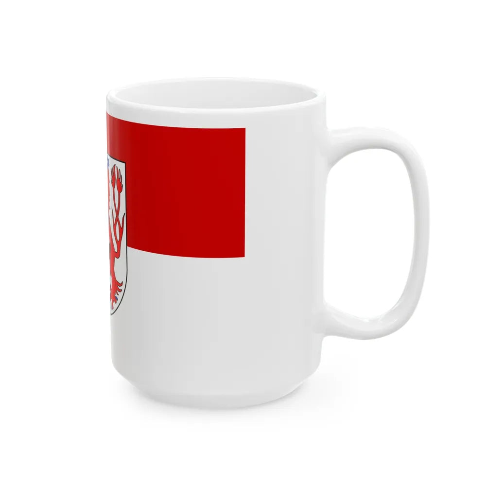 Flag of Duesseldorf Germany - White Coffee Mug-Go Mug Yourself