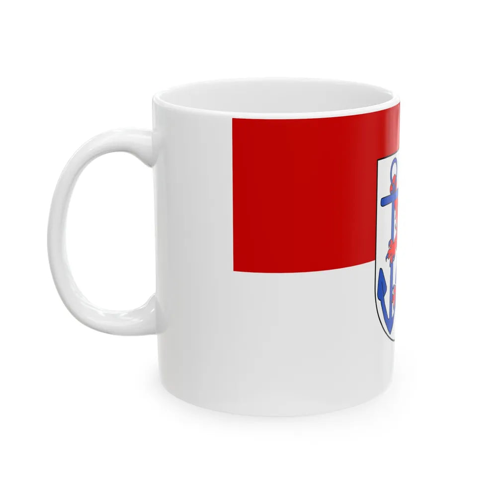 Flag of Duesseldorf Germany - White Coffee Mug-Go Mug Yourself