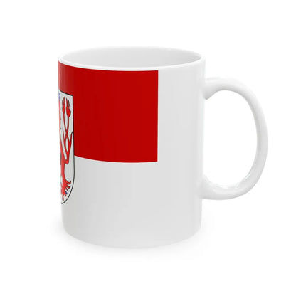 Flag of Duesseldorf Germany - White Coffee Mug-Go Mug Yourself