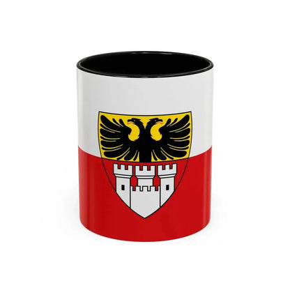 Flag of Duisburg mit Wappen Germany - Accent Coffee Mug 11oz Black - Go Mug Yourself