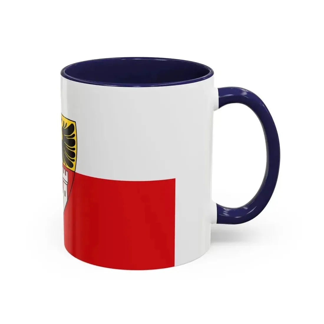 Flag of Duisburg mit Wappen Germany - Accent Coffee Mug - Go Mug Yourself