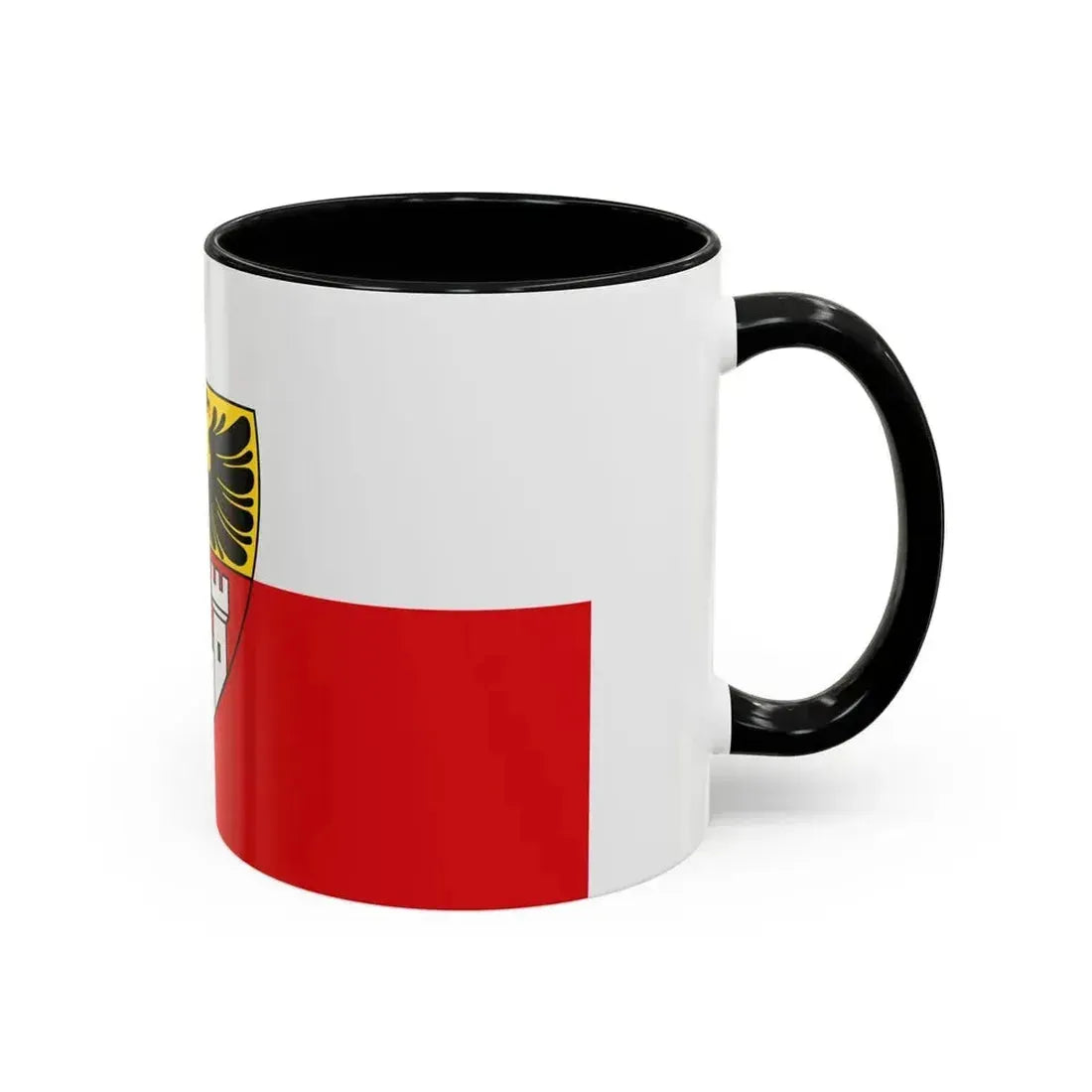 Flag of Duisburg mit Wappen Germany - Accent Coffee Mug - Go Mug Yourself