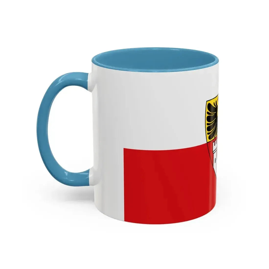 Flag of Duisburg mit Wappen Germany - Accent Coffee Mug - Go Mug Yourself