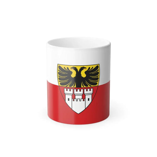 Flag of Duisburg mit Wappen Germany - Color Changing Coffee Mug 11oz - Go Mug Yourself