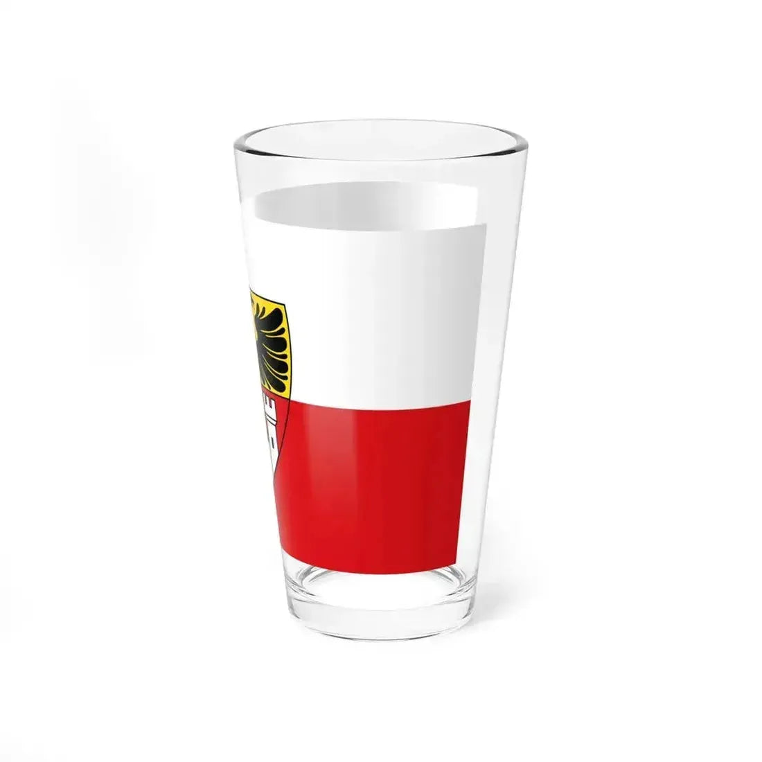 Flag of Duisburg mit Wappen Germany - Pint Glass 16oz - Go Mug Yourself
