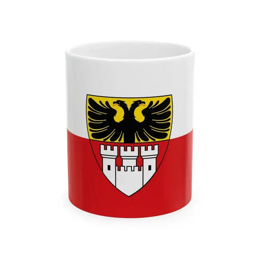 Flag of Duisburg mit Wappen Germany - White Coffee Mug 11oz - Go Mug Yourself