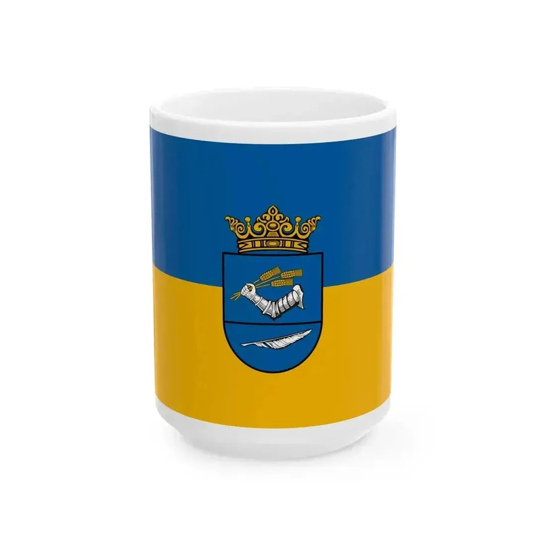Flag of Duka (Hungary) White Coffee Mug 15oz - Go Mug Yourself