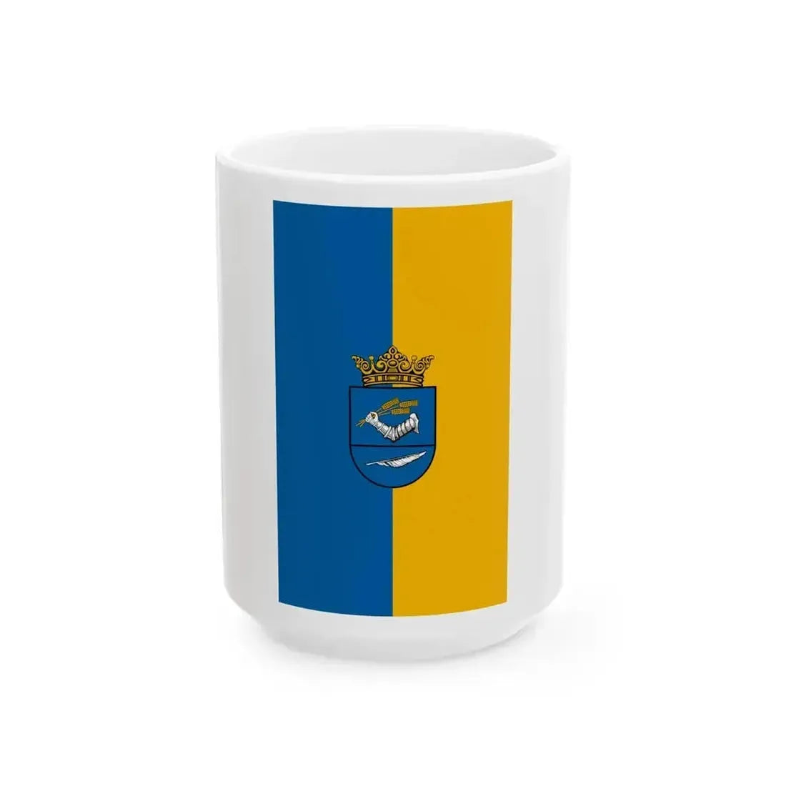 Flag of Duka vertical (Hungary) White Coffee Mug 15oz - Go Mug Yourself