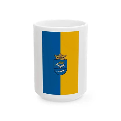 Flag of Duka vertical (Hungary) White Coffee Mug 15oz - Go Mug Yourself