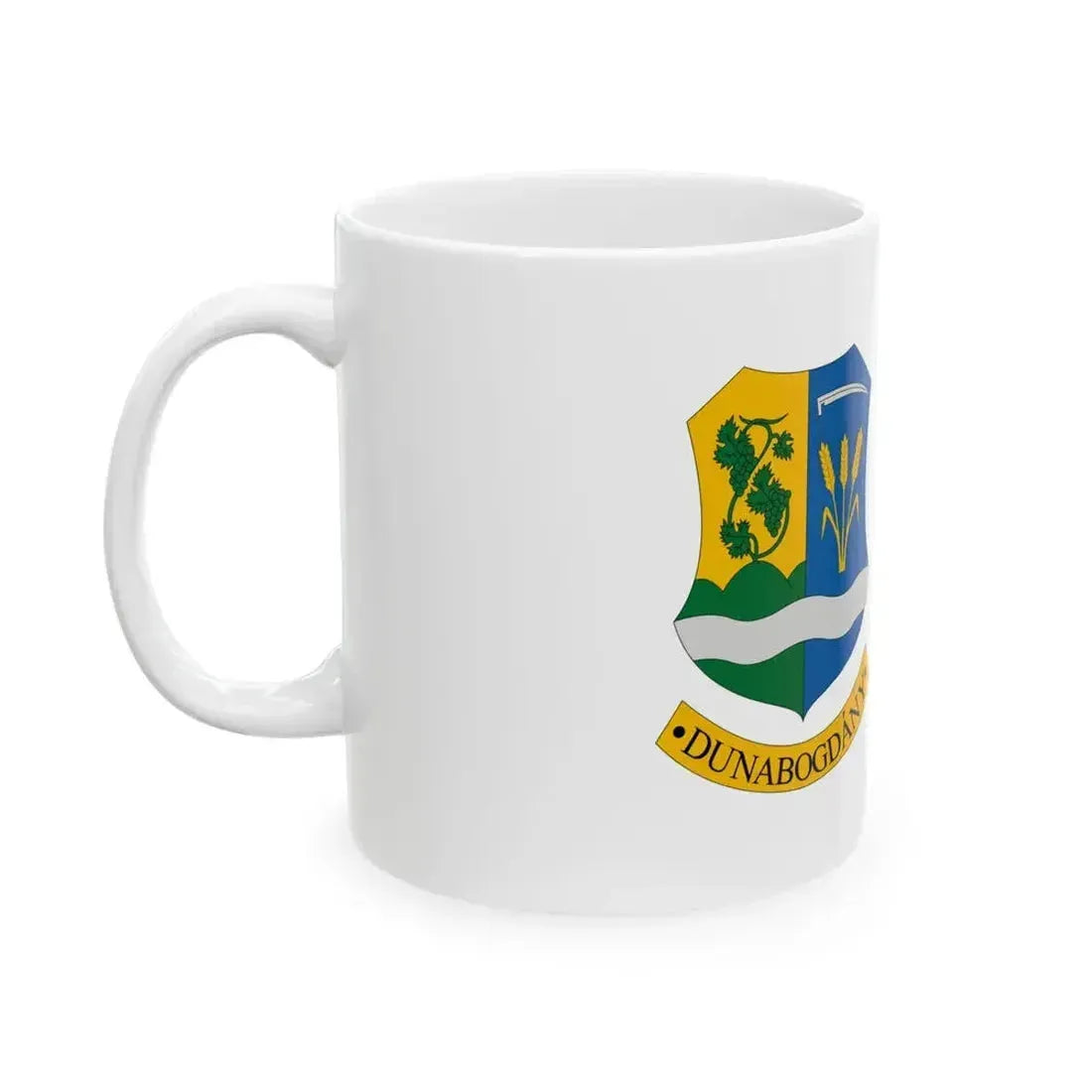 Flag of Dunabogdany (Hungary) White Coffee Mug - Go Mug Yourself