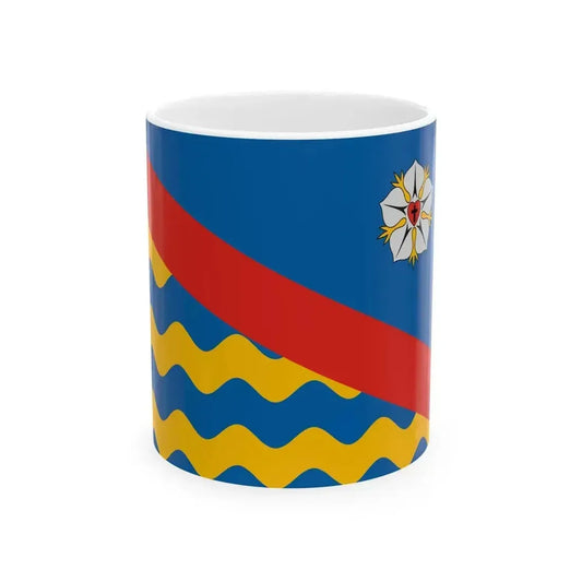 Flag of Dunaegyhaza (Hungary) White Coffee Mug 11oz - Go Mug Yourself