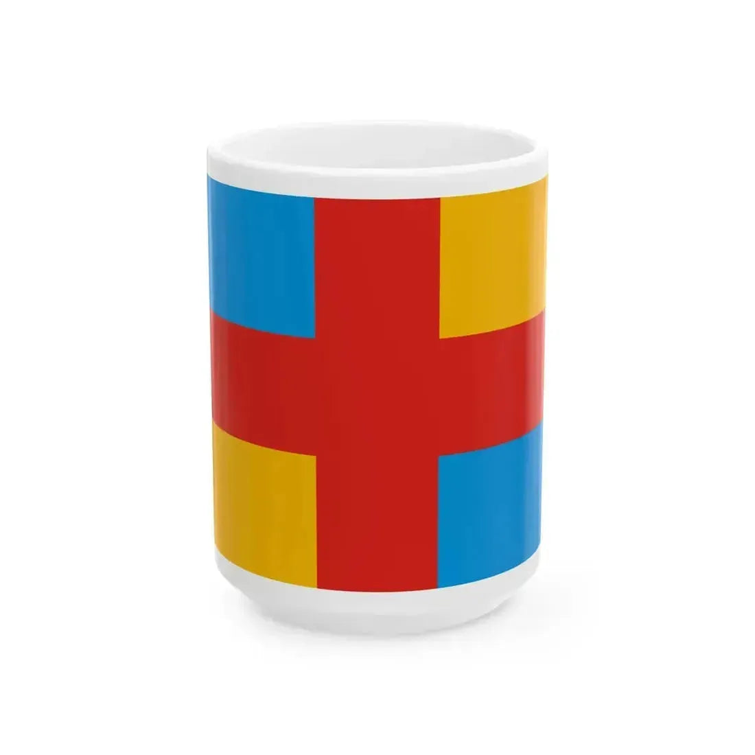 Flag of Dunaharaszti (Hungary) White Coffee Mug 15oz - Go Mug Yourself