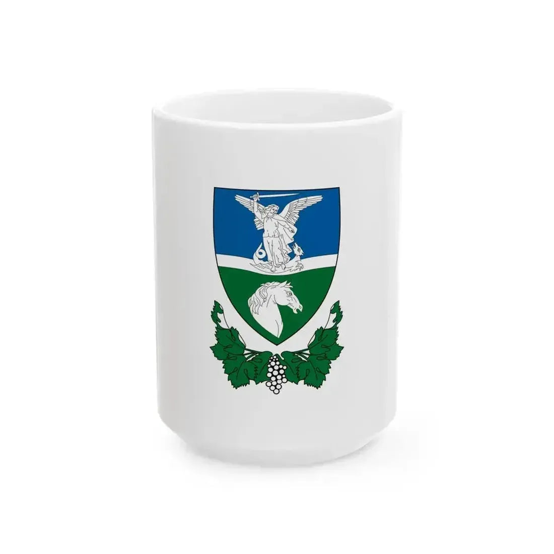 Flag of Dunakeszi (Hungary) White Coffee Mug 15oz - Go Mug Yourself