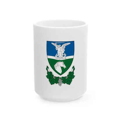Flag of Dunakeszi (Hungary) White Coffee Mug 15oz - Go Mug Yourself