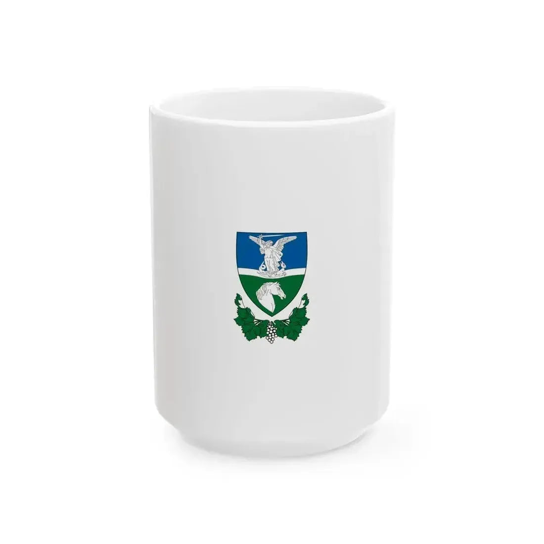 Flag of Dunakeszi vertical (Hungary) White Coffee Mug 15oz - Go Mug Yourself