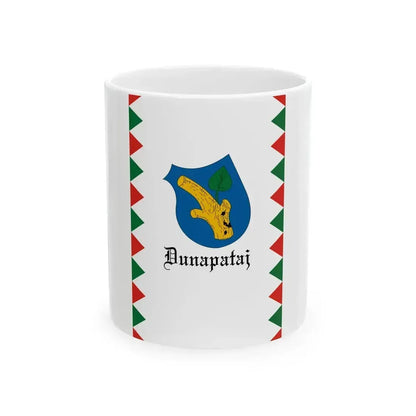 Flag of Dunapataj (Hungary) White Coffee Mug 11oz - Go Mug Yourself