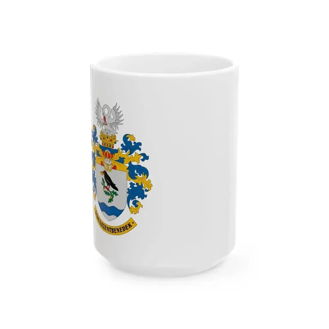 Flag of Dunaszentbenedek (Hungary) White Coffee Mug 15oz - Go Mug Yourself