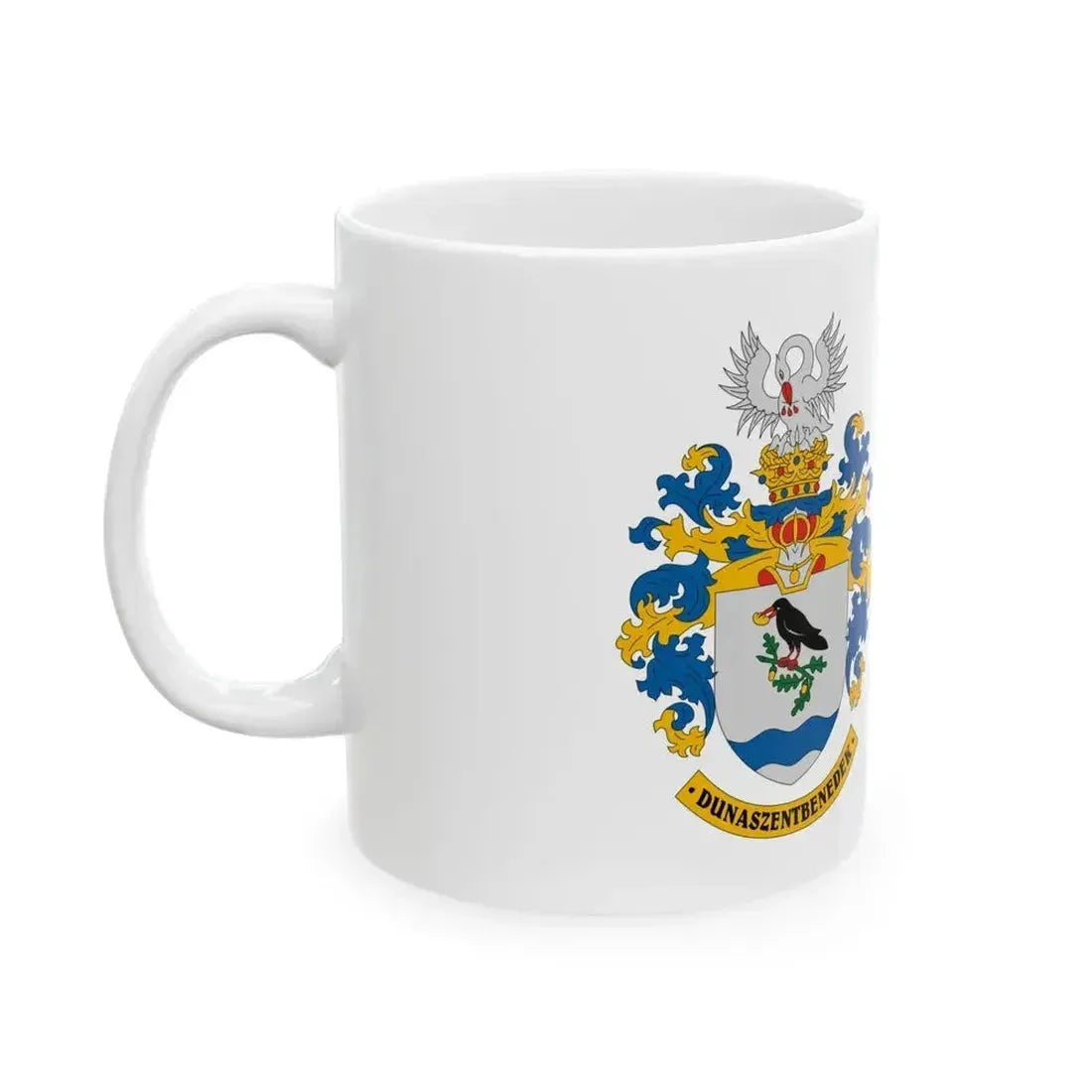 Flag of Dunaszentbenedek (Hungary) White Coffee Mug - Go Mug Yourself