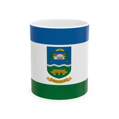 Flag of Dunatetetlen (Hungary) White Coffee Mug 11oz - Go Mug Yourself