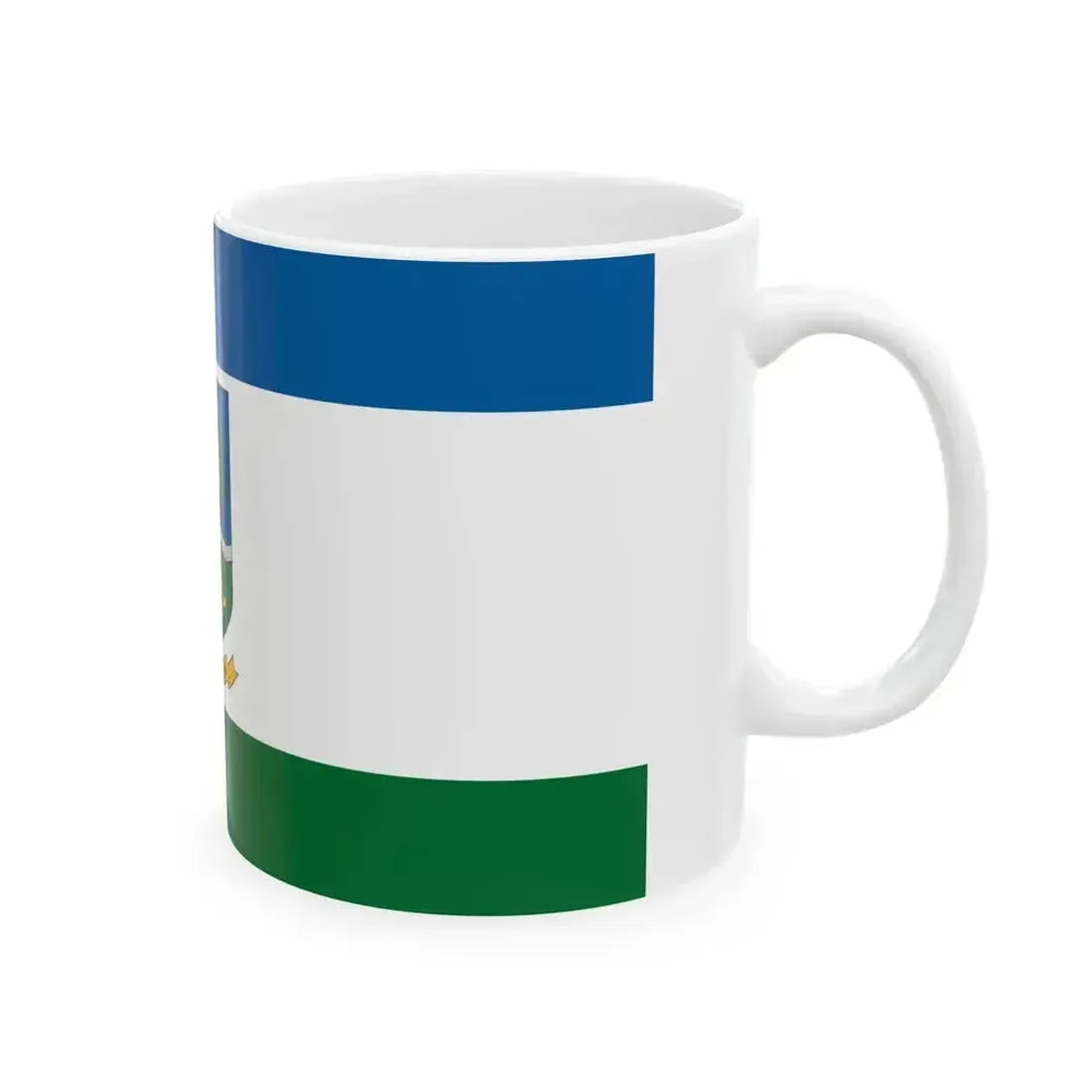 Flag of Dunatetetlen (Hungary) White Coffee Mug - Go Mug Yourself