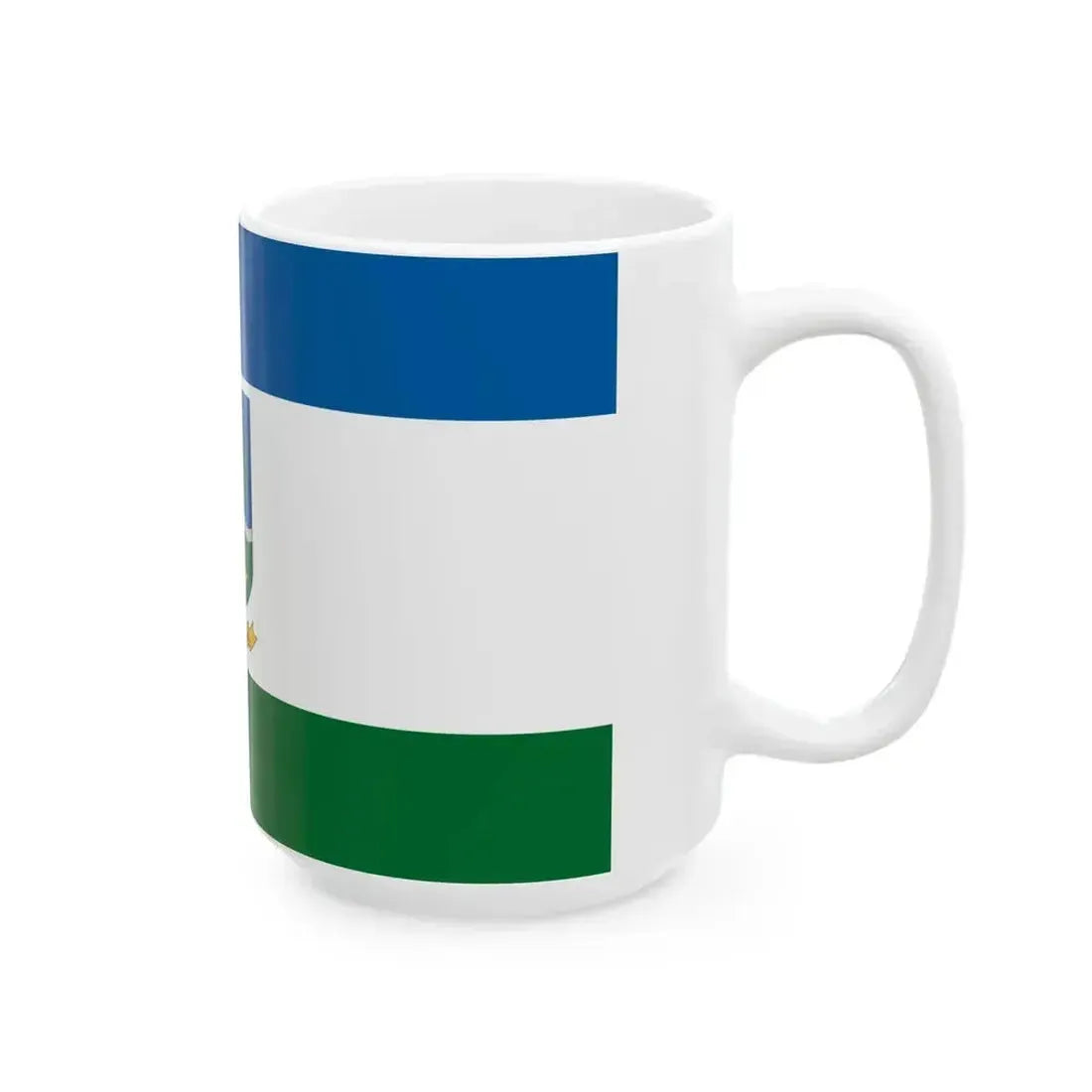 Flag of Dunatetetlen (Hungary) White Coffee Mug - Go Mug Yourself