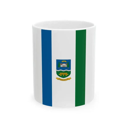 Flag of Dunatetetlen vertical (Hungary) White Coffee Mug 11oz - Go Mug Yourself