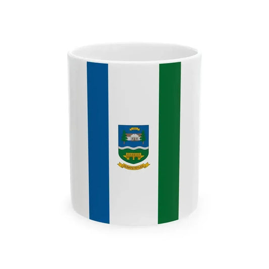 Flag of Dunatetetlen vertical (Hungary) White Coffee Mug 11oz - Go Mug Yourself