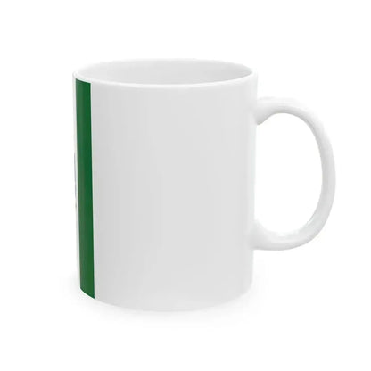 Flag of Dunatetetlen vertical (Hungary) White Coffee Mug - Go Mug Yourself