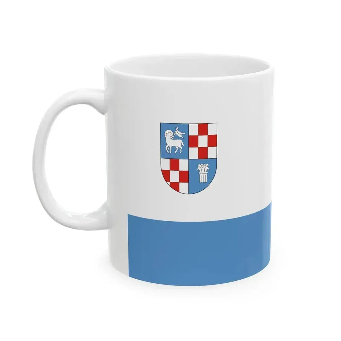 Flag of Dunaujvaros (Hungary) White Coffee Mug - Go Mug Yourself