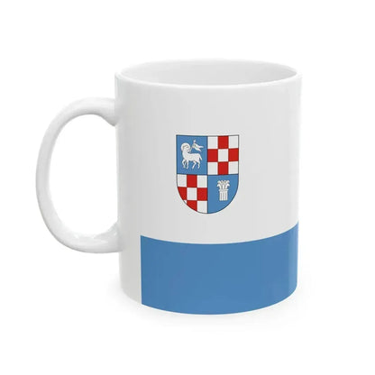 Flag of Dunaujvaros (Hungary) White Coffee Mug - Go Mug Yourself