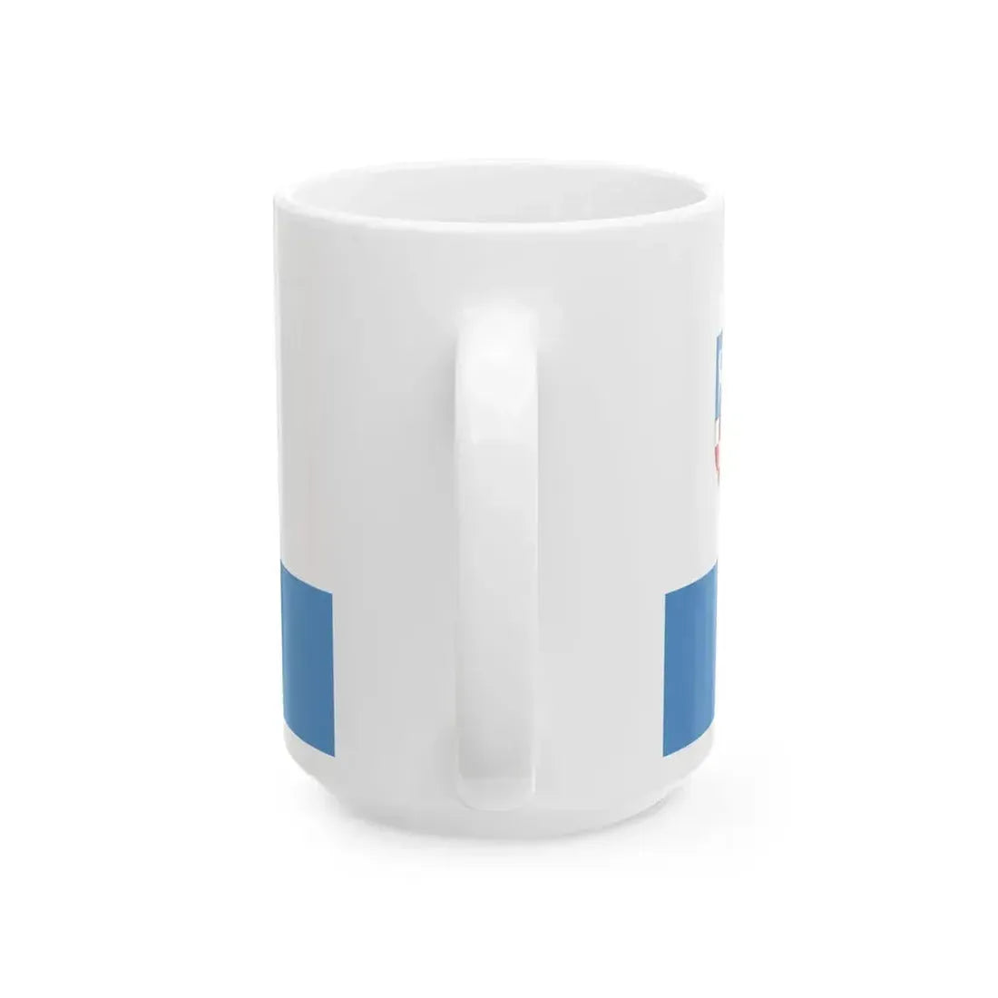Flag of Dunaujvaros (Hungary) White Coffee Mug - Go Mug Yourself