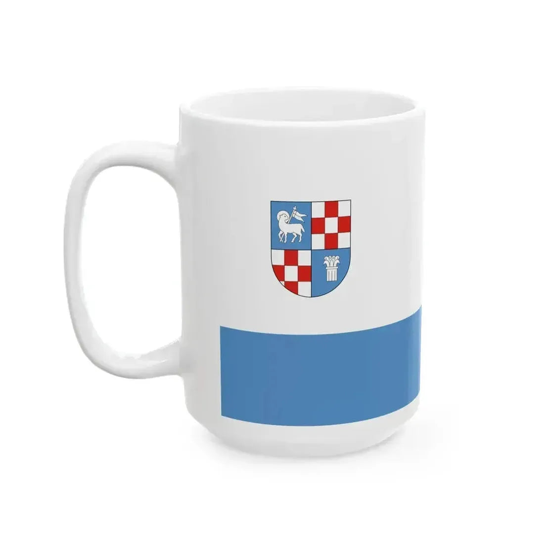 Flag of Dunaujvaros (Hungary) White Coffee Mug - Go Mug Yourself