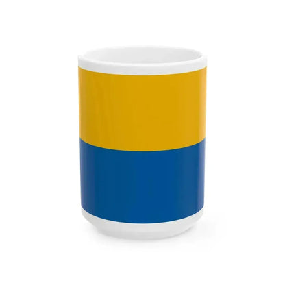 Flag of Dunavarsany (Hungary) White Coffee Mug 15oz - Go Mug Yourself