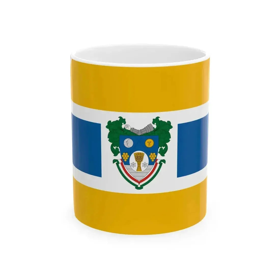 Flag of Dunavecse (Hungary) White Coffee Mug 11oz - Go Mug Yourself