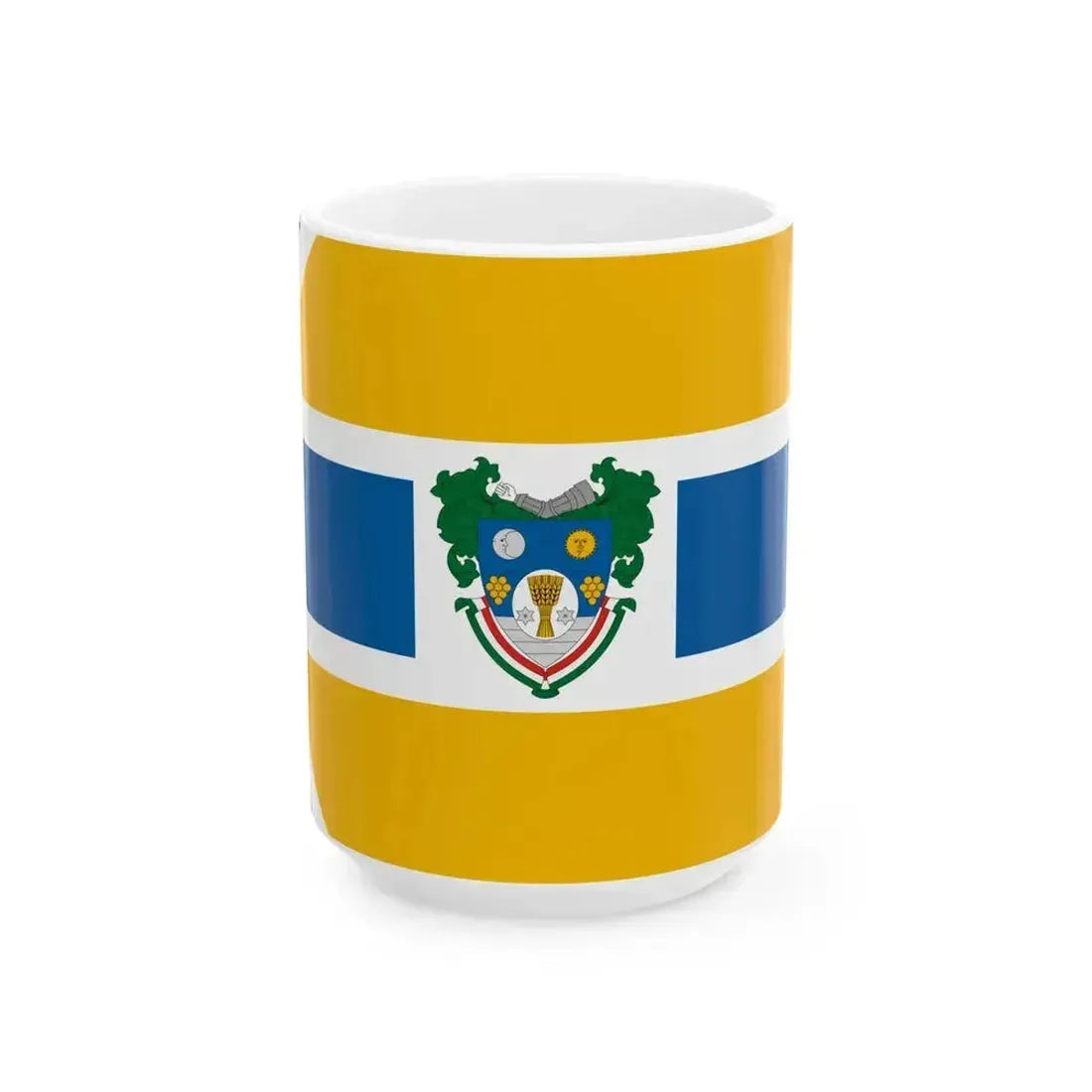 Flag of Dunavecse (Hungary) White Coffee Mug 15oz - Go Mug Yourself