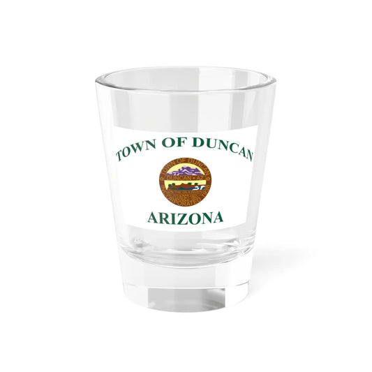 Flag of Duncan Arizona (United States) Shot Glass 1.5oz 1.5oz - Go Mug Yourself
